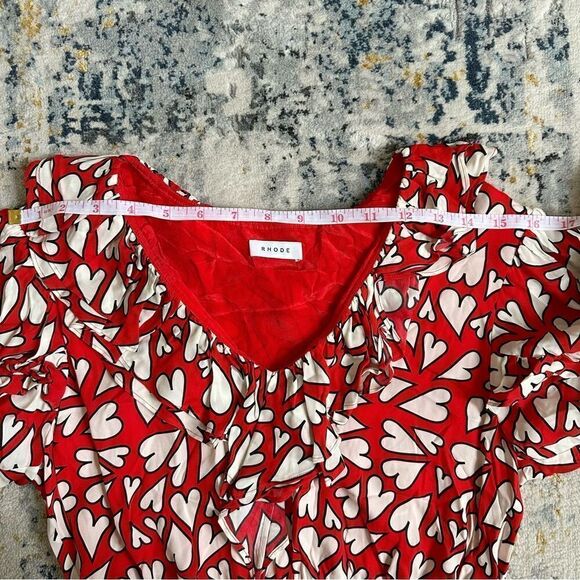 RHODE Heart Print Top - Picture 7 of 8